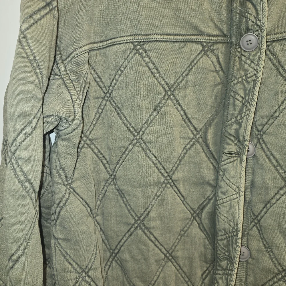 Free People Quilted Puffer Jacket in Olive Size M Nwot - Picture 7 of 12